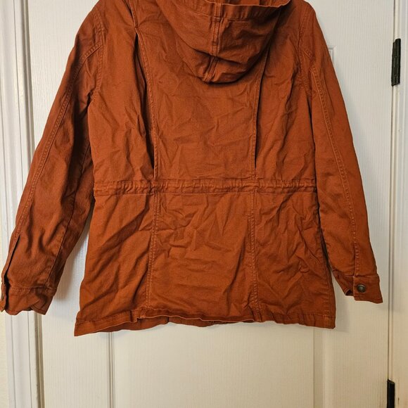 Market & Spruce Burnt Orange Women's Utility Jacket Size M - Picture 2 of 4